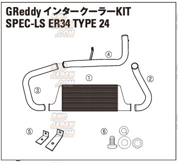 Trust GReddy Spec-LS Intercooler Replacement Pipe I-3 - ER34